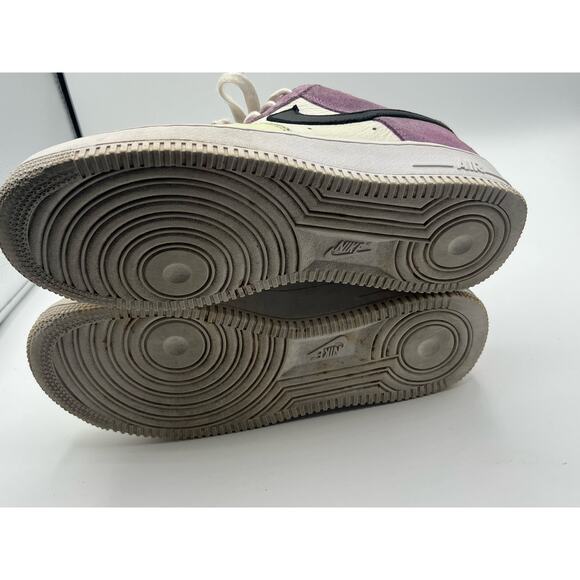 Nike Air Force 1 Low Lime Green‎ And Purple Woman’s Size 8.5 - Picture 7 of 7